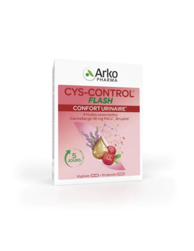 CYS-CONTROL® FLASH Confort Urinaire - 20 gélules
