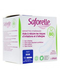 Serviette Hygiénique Coton BIO - 10 serviettes