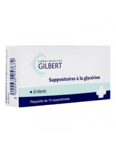 Suppositoires à La Glycérine Enfants - 10 suppositoires