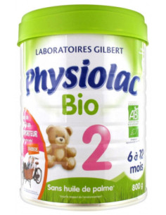 Physiolac Bio 2 De 6 à 12 Mois - 800 g
