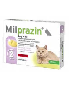 Milprazin Vermifuge 4 mg/10 mg Chatons et Petits Chats -...