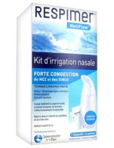 Respimer netiflow kit d'irrigation nasale - 1 dispositif...