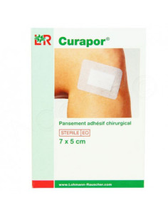 L&R Curapor pansement adhésif chirurgical 7 x 5cm - 10...