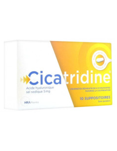 HRA Pharma Cicatridine Acide Hyaluronique - 10 Suppositoires