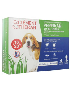 Perfikan 134 mg/1200 mg Chiens Moyens - 4 pipettes