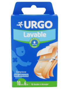 Urgo Lavable Bande Résistante à L'eau 10 cm x 6 cm - 10...