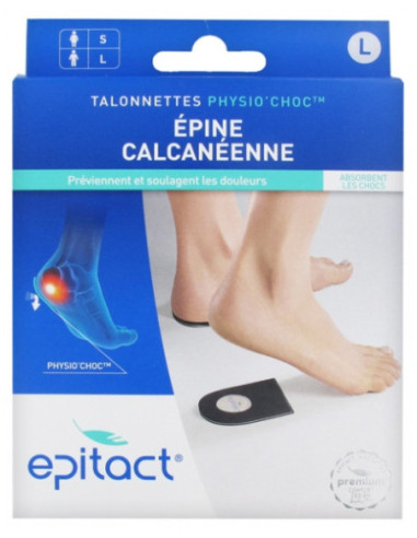 Epitact Talonnettes au Physio'Choc Epine Calcanéenne  Homme Taille : L - 1 paire