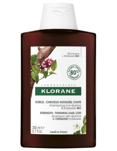  Klorane Shampooing à la Quinine et Edelweiss Bio - 400ml 