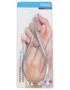 Vitry Pince à Peaux Inox Avec Fermoir - 12cm