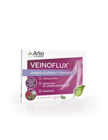 Arkopharma Veinoflux Jambes Légères et Toniques - 60 Gélules