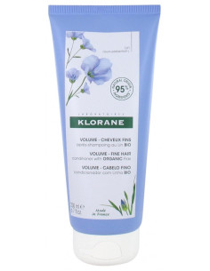 Klorane Volume - Cheveux Fins Après-Shampoing au Lin Bio...
