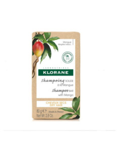 Klorane Shampoing solide Mangue pour cheveux secs - 80g