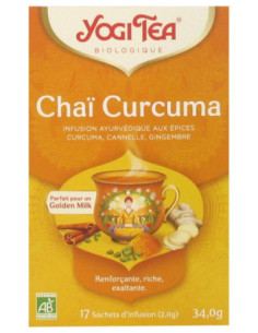 Yogi Tea Chaï Curcuma Bio - 17 Sachets