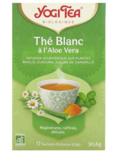 Yogi Tea Thé Blanc à l'Aloe Vera Bio - 17 Sachets