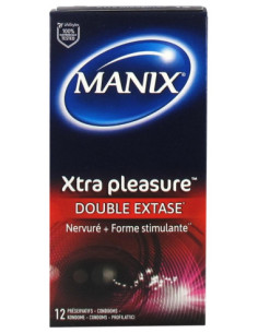 Manix Xtra Pleasure Double Extase - 12 Préservatifs