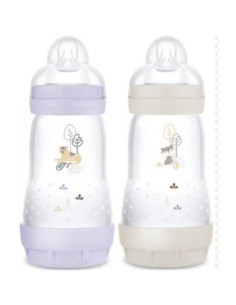 Mam Easy Start Biberon Anti-Colique Lilas + Sable - Lot...
