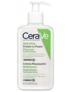 CeraVe Crème Moussante Nettoyante Hydratante Visage - 473 ml