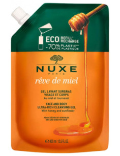Nuxe Rêve de Miel Gel Lavant Surgras Éco-Recharge - 400 ml