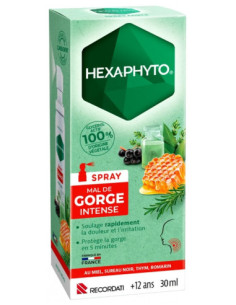 Hexaphyto Spray Mal de Gorge Intense - 30 ml