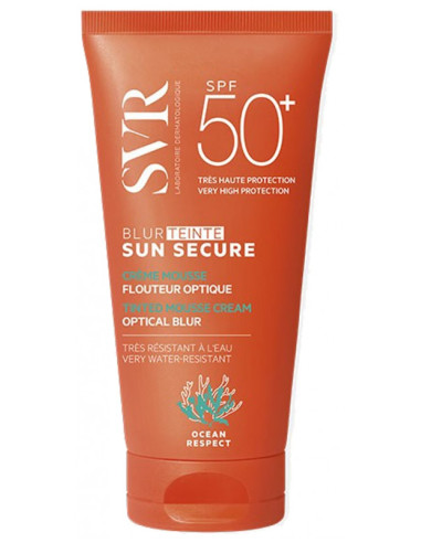 SVR Sun Secure Blur Crème Mousse Flouteur Optique SPF50+ Teinté - 50 ml