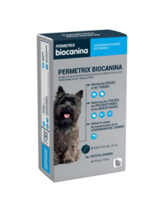  Biocanina Permetrix Petits Chiens (4kg à 10kg) - 3...