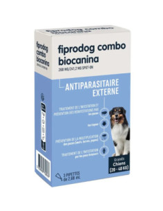 BIOCANINA antiparasitaire Externe - Fiprodog Combo...
