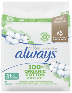 Always Cotton Protection Serviettes Hygiéniques Taille 1...