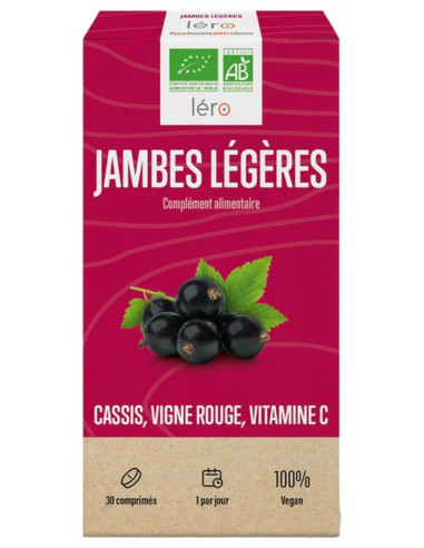 Léro Jambes Légères Bio - 30 Comprimés