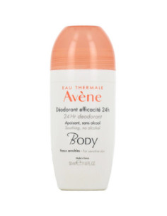 Avène Body Déodorant Roll-On 24h Peau Sensible - 50ml