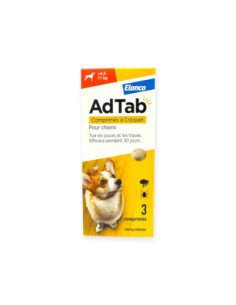 Elanco AdTab 225mg Chien 5,5–11 kg - 3 comprimés