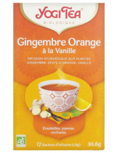 Yogi Tea Gingembre Orange à la Vanille Bio - 17 Sachets