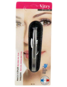 Vitry Face Care Pince à Épiler Mors Biais Inox - 8 cm