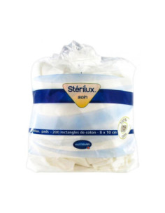 Hartmann Stérilux Soin Rectangles de Coton 8 x 10 cm -...