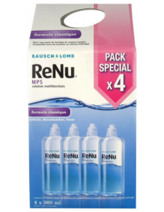 Bausch + Lomb ReNu MPS Solution Multifonctions - Lot de 4...