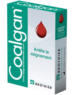 Coalgan, 5 mèches stériles en sachet individuel