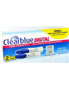 Test de grossesse digital, boite de 2 tests
