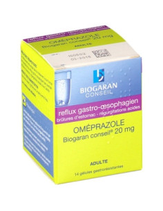 OMEPRAZOLE BIOGARAN CONSEIL 20 mg, gélule...