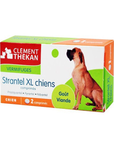 CLEMENT THEKAN Strantel Vermifuge Chiens XL - 2 comprimés