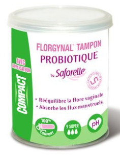 Florgynal Super Tampon Probiotique - 9 unités