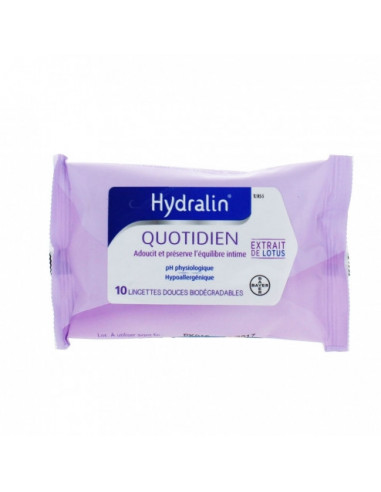 Hydralin Quotidien Lingettes - lot de 10