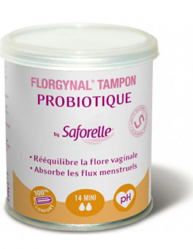 Florgynal Tampon Probiotique Mini, 14 unités