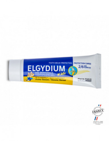 ELGYDIUM Dentifrice KIDS 2-6ans Banane - 50ml