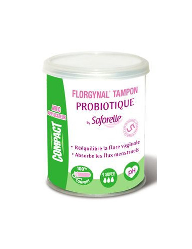 Florgynal Super Tampon Probiotique - 9 unités