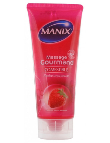 Manix Massage Gourmand Fraise Onctueuse - 200 ml