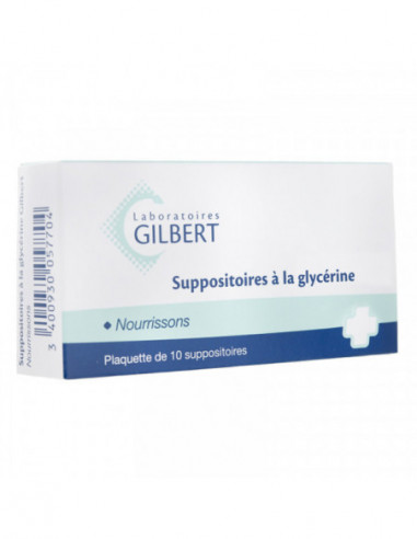 Suppositoires à La Glycérine Nourrissons - 10 suppositoires
