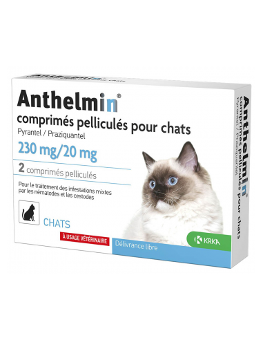 Anthelmin Vermifuge Chat - 2 comprimés
