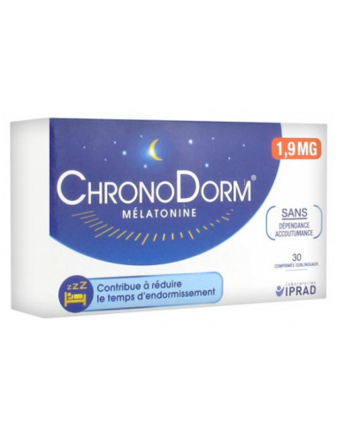 ChronoDorm Mélatonine 1,9 mg - 30 Comprimés Sublinguaux