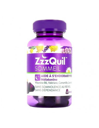 ZzzQuil Sommeil Mélatonine - 60 gommes