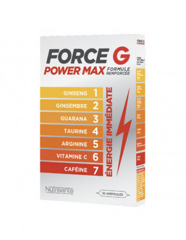Force G Power Max Formule Renforcée - 20 ampoules