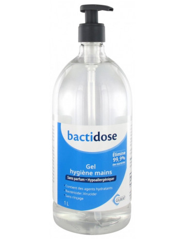 Bactidose Gel Hydroalcoolique Hygiène mains - 1 L
